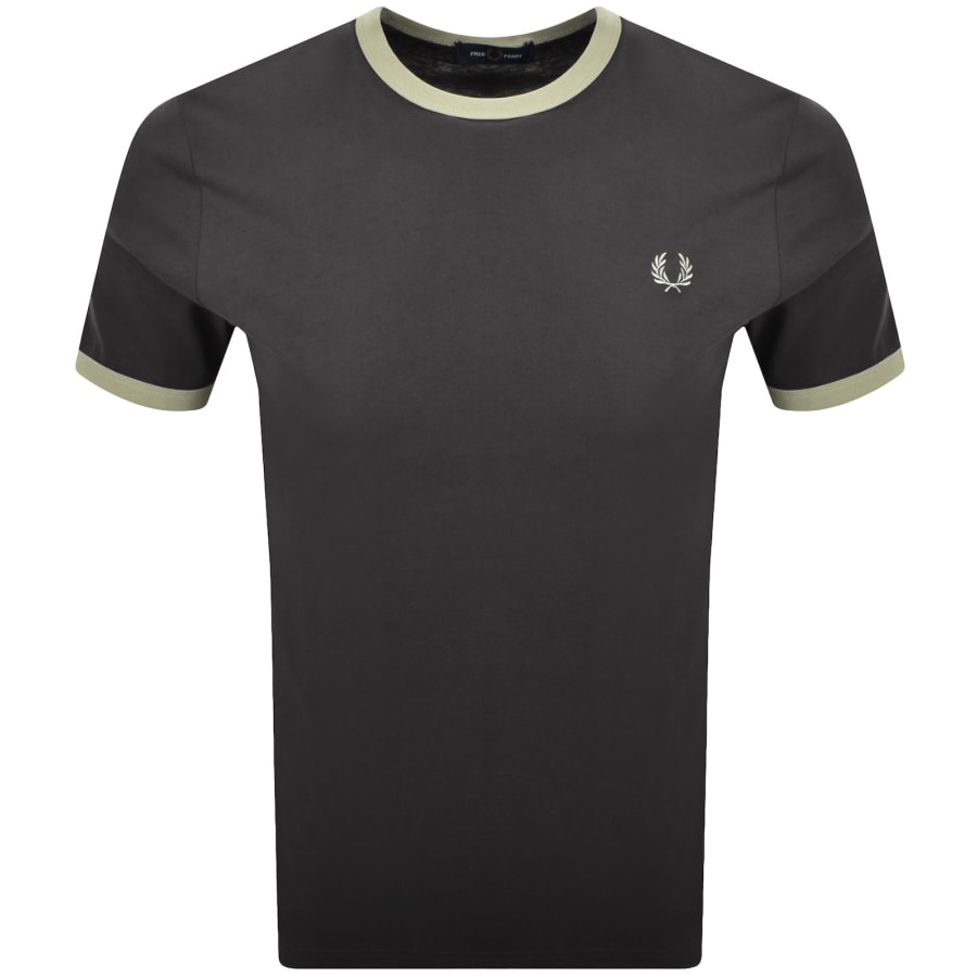Image number 1 for Fred Perry Ringer T Shirt Anchor Grey