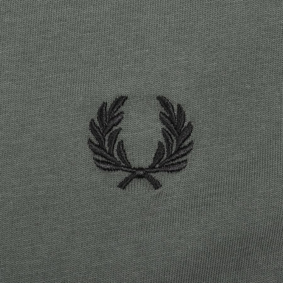 Image number 3 for Fred Perry Ringer T Shirt Field Green