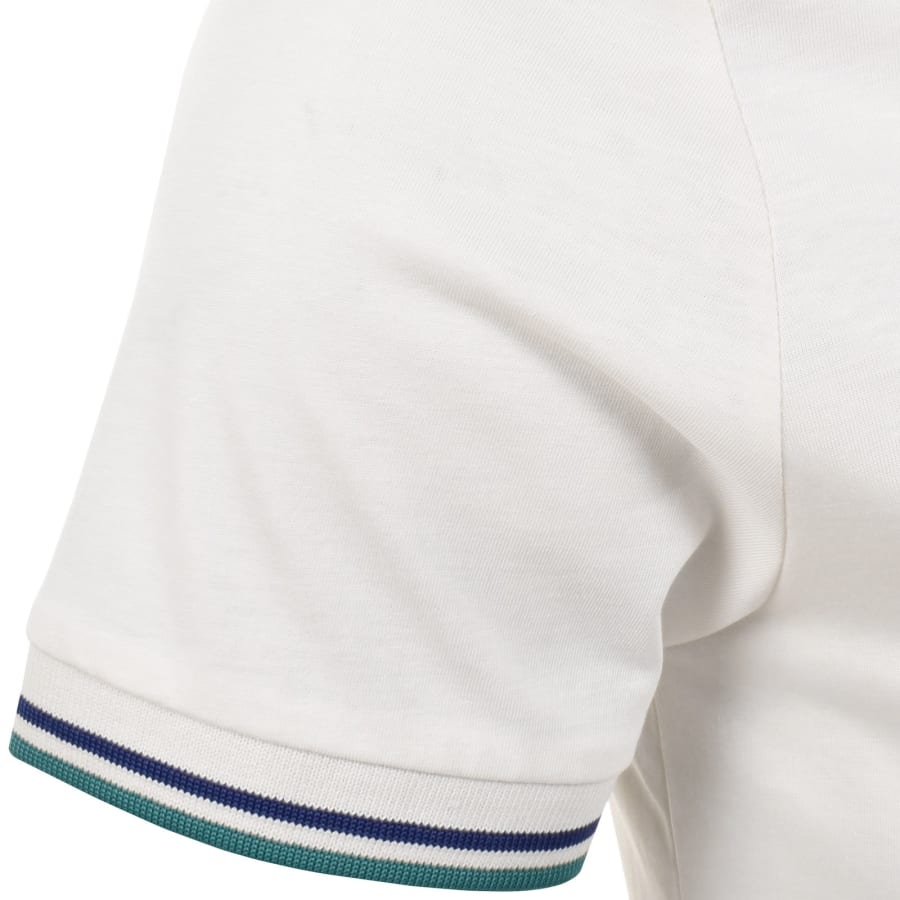 Image number 4 for Fred Perry Twin Tipped T Shirt Snow White