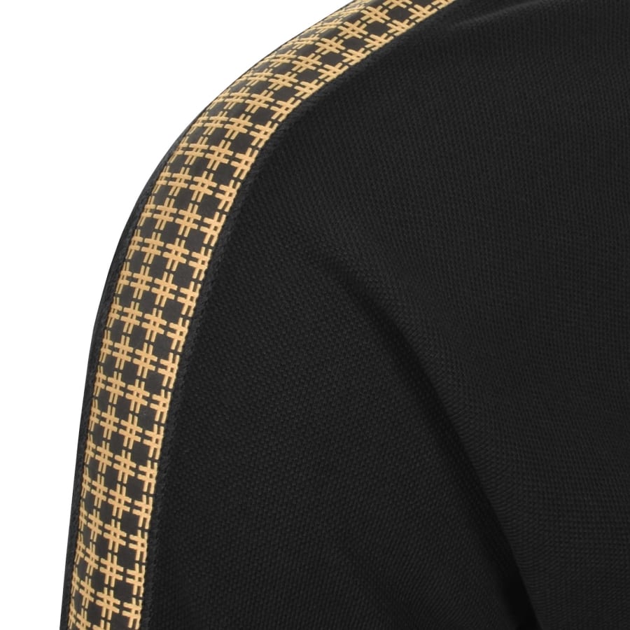 Image number 5 for Fred Perry Tape Polo T Shirt Black