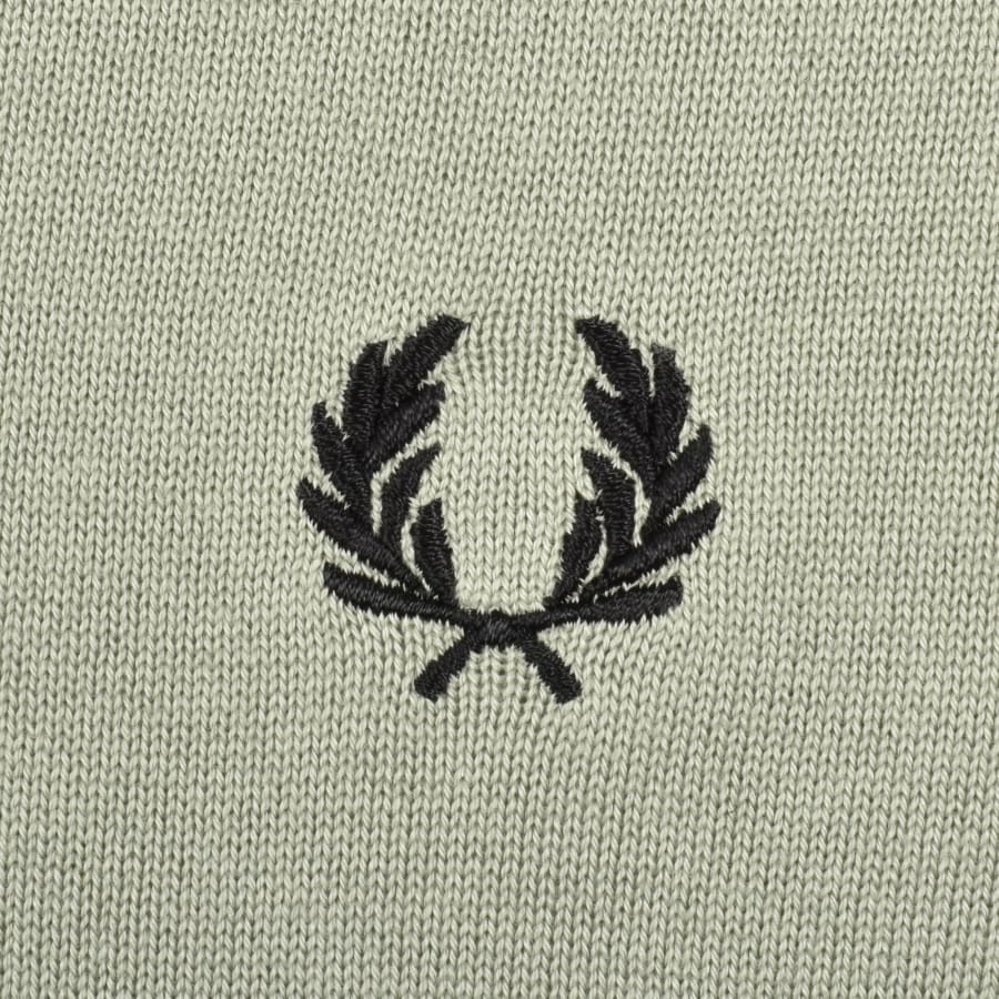 Image number 3 for Fred Perry Knit T Shirt Seagrass Green