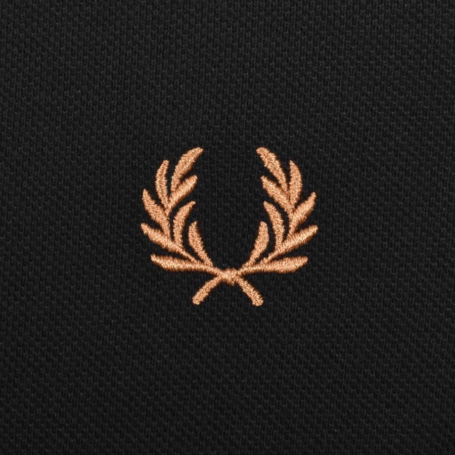 Image number 3 for Fred Perry Long Sleeved Polo T Shirt Black