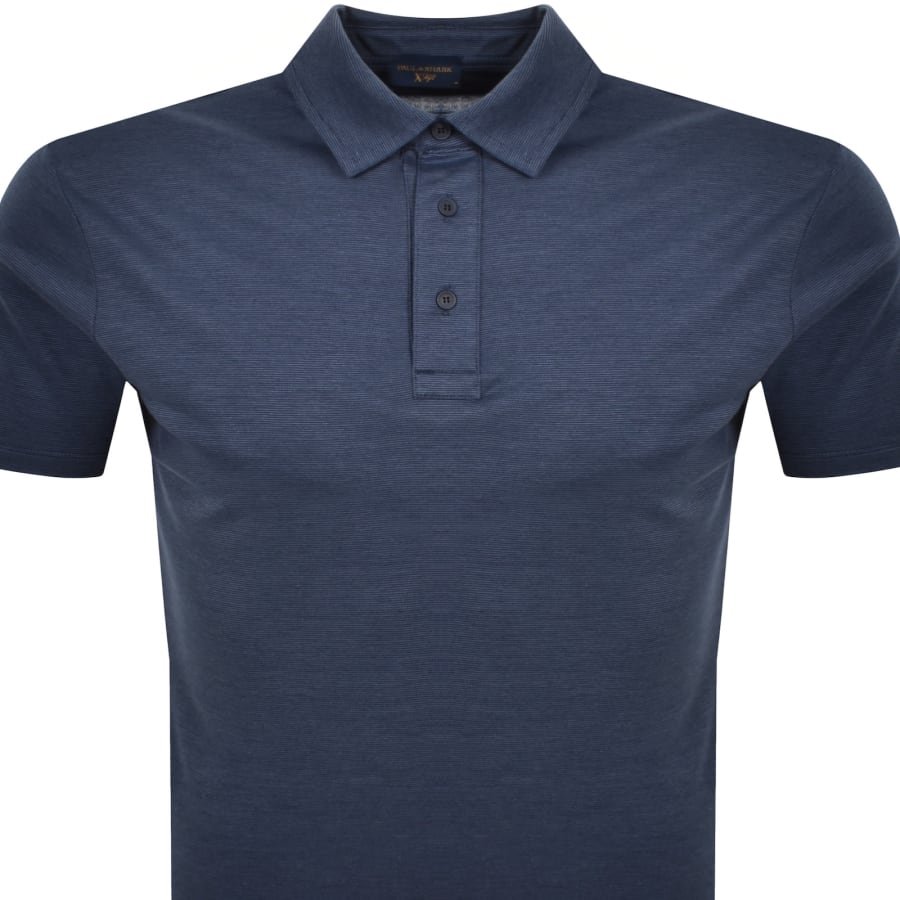 Image number 2 for Paul And Shark Interlock Polo T Shirt Blue
