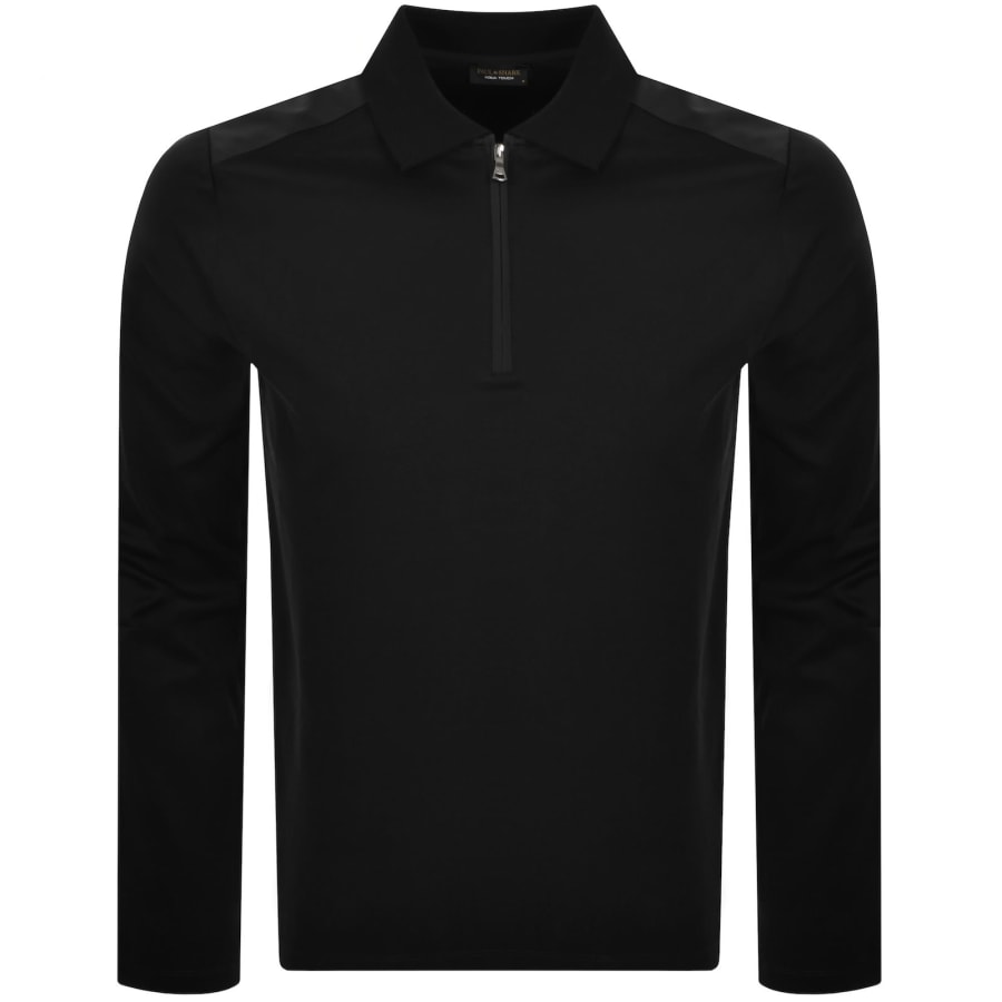 Image number 1 for Paul And Shark Typhoon Aqua Touch Polo Black