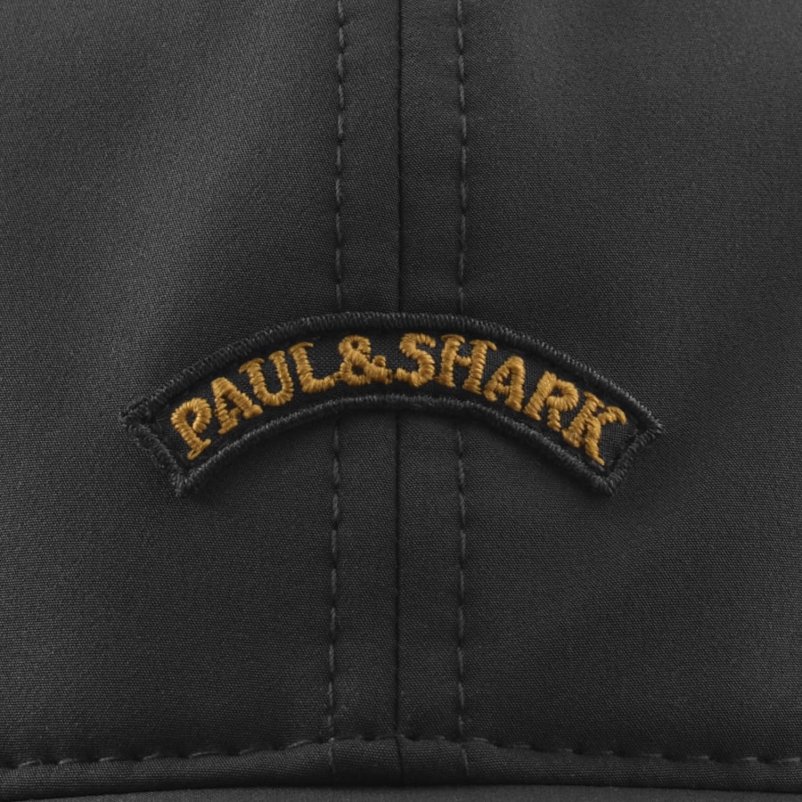 Image number 4 for Paul And Shark Moon Badge Baseball Cap Black