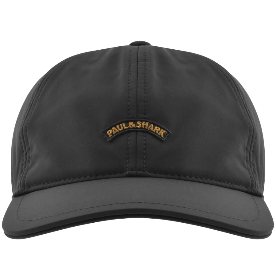Image number 1 for Paul And Shark Moon Badge Baseball Cap Black