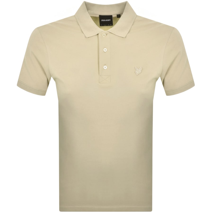 Image number 1 for Lyle And Scott Superfine Polo T Shirt Beige
