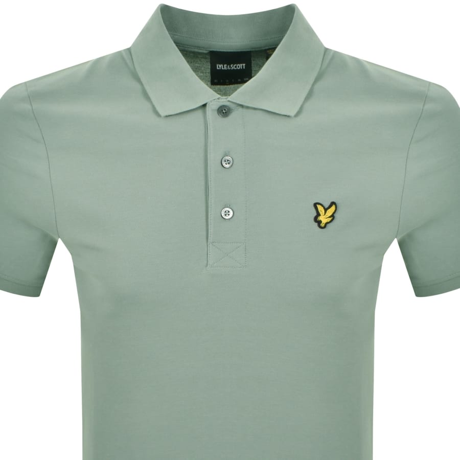 Image number 2 for Lyle And Scott Plain Polo T Shirt Cold Mint
