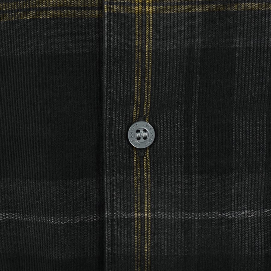 Image number 4 for Lyle And Scott Tartan Cord Long Sleeve Shirt Black