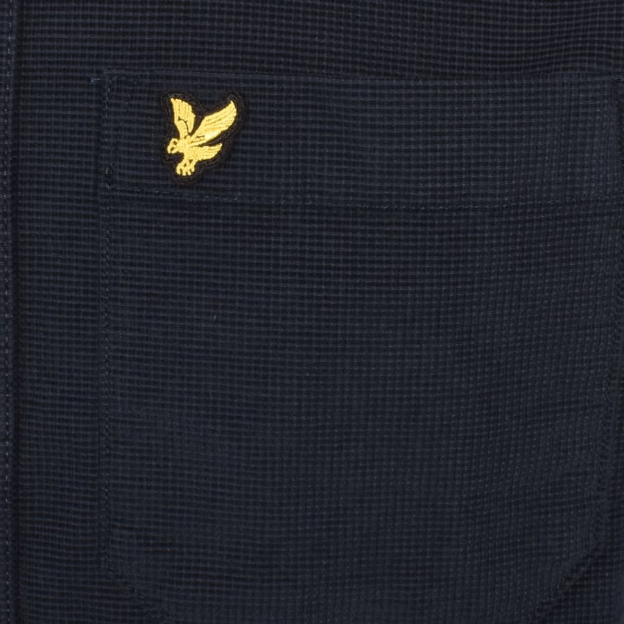 Image number 3 for Lyle And Scott Corduroy Long Sleeve Shirt Navy