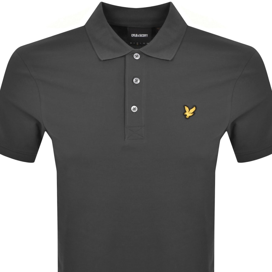 Image number 2 for Lyle And Scott Plain Polo T Shirt Grey