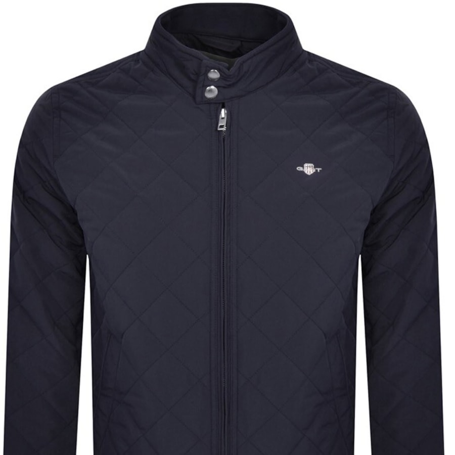 Image number 2 for Gant Quilted Windcheater Jacket Navy