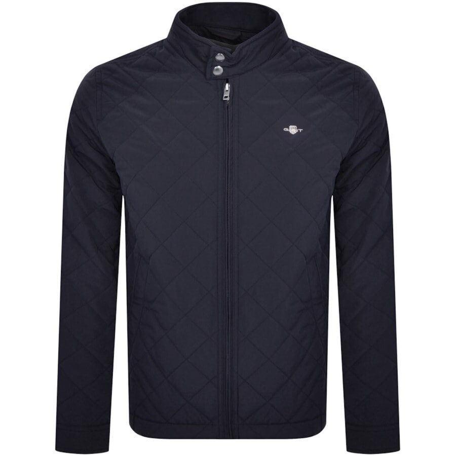 Image number 1 for Gant Quilted Windcheater Jacket Navy