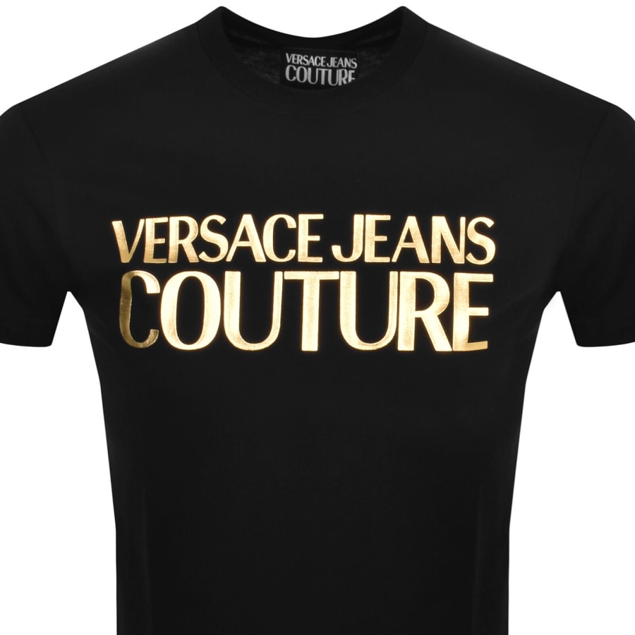 Image number 2 for Versace Jeans Couture Logo T Shirt Black