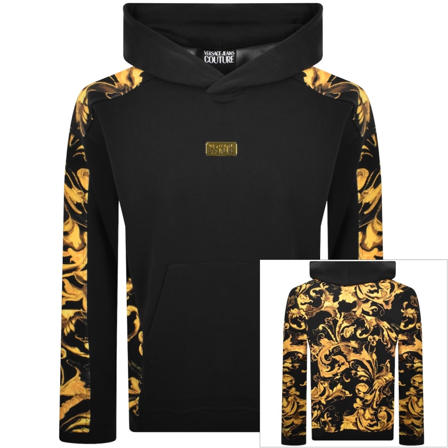Image number 1 for Versace Jeans Couture Logo Hoodie Black