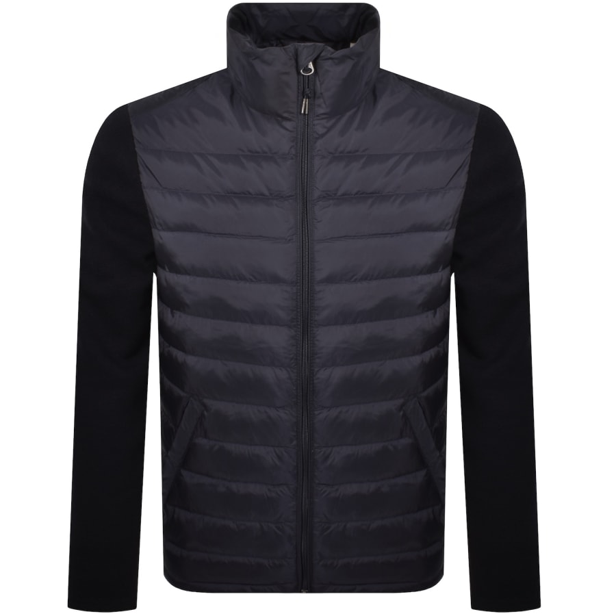 Image number 2 for Gant Mix Media Jacket Navy