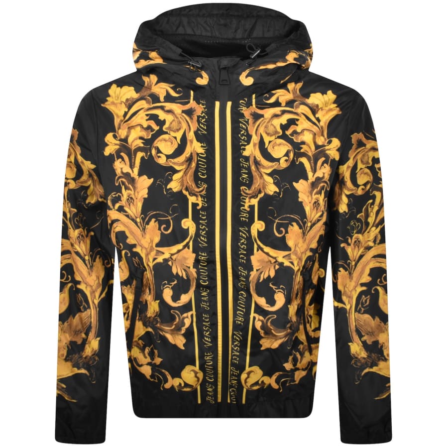 Image number 1 for Versace Jeans Couture Barocco Jacket Black
