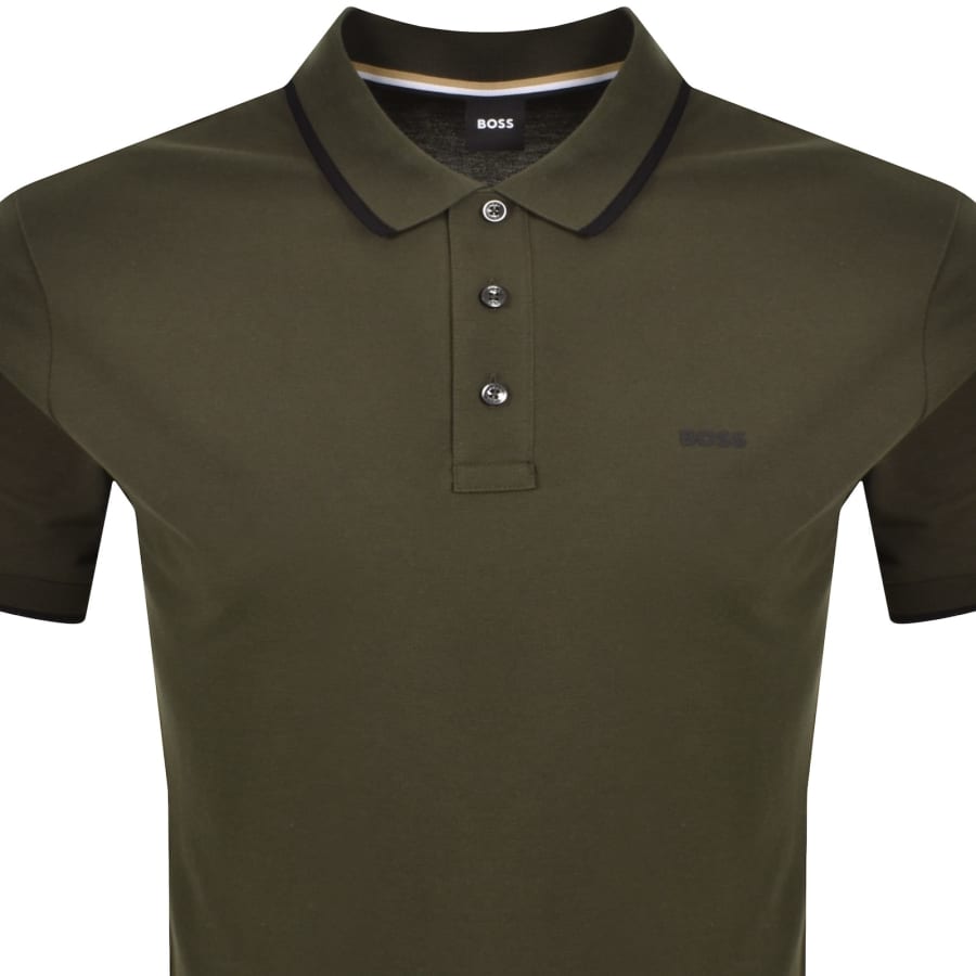 Image number 2 for BOSS Parlay 190 Polo T Shirt Green