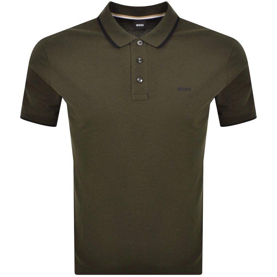 Image number 1 for BOSS Parlay 190 Polo T Shirt Green