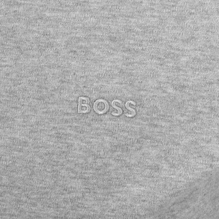 Image number 3 for BOSS Pado 30 Long Sleeved Polo T Shirt Grey