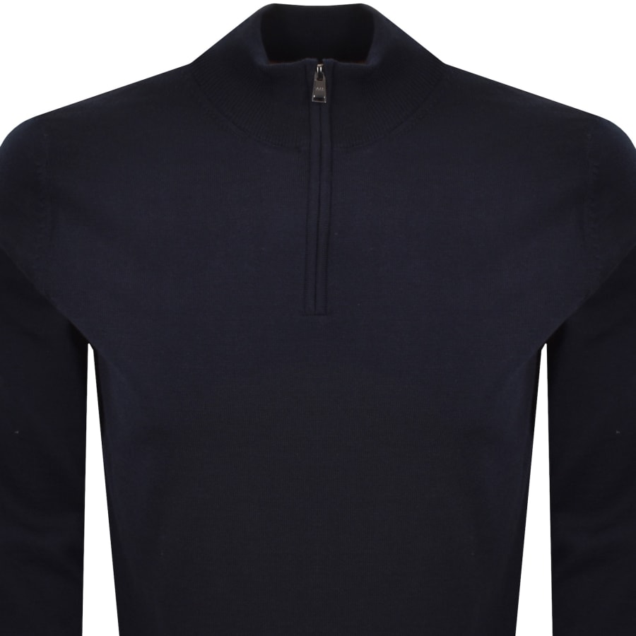 Image number 2 for BOSS Ebenji Knit Jumper Navy