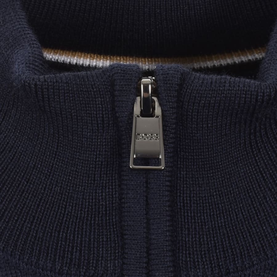 Image number 3 for BOSS Ebenji Knit Jumper Navy