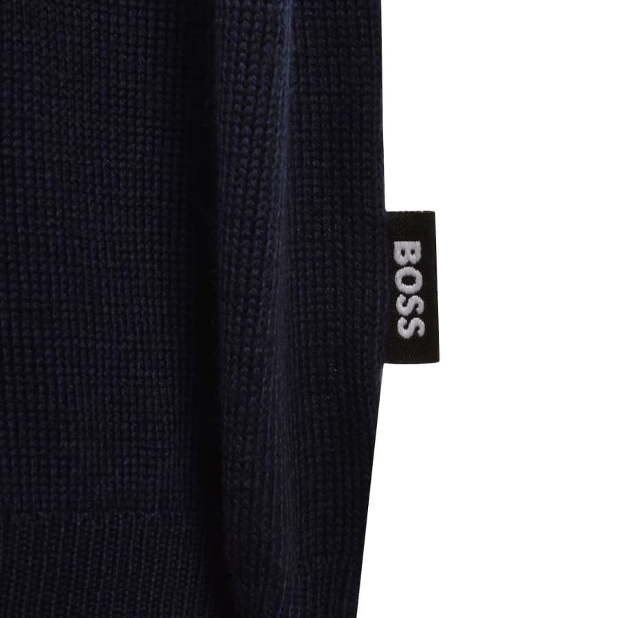 Image number 4 for BOSS Ebenji Knit Jumper Navy
