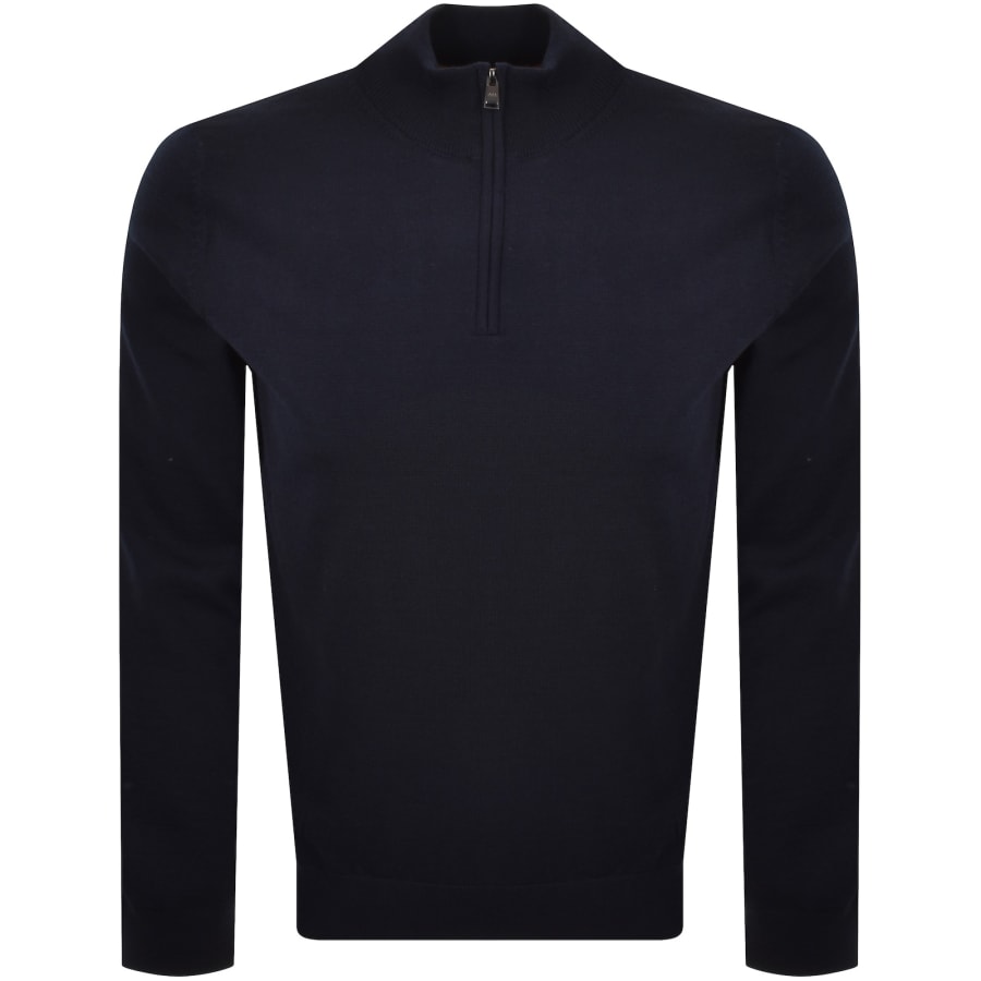 Image number 1 for BOSS Ebenji Knit Jumper Navy