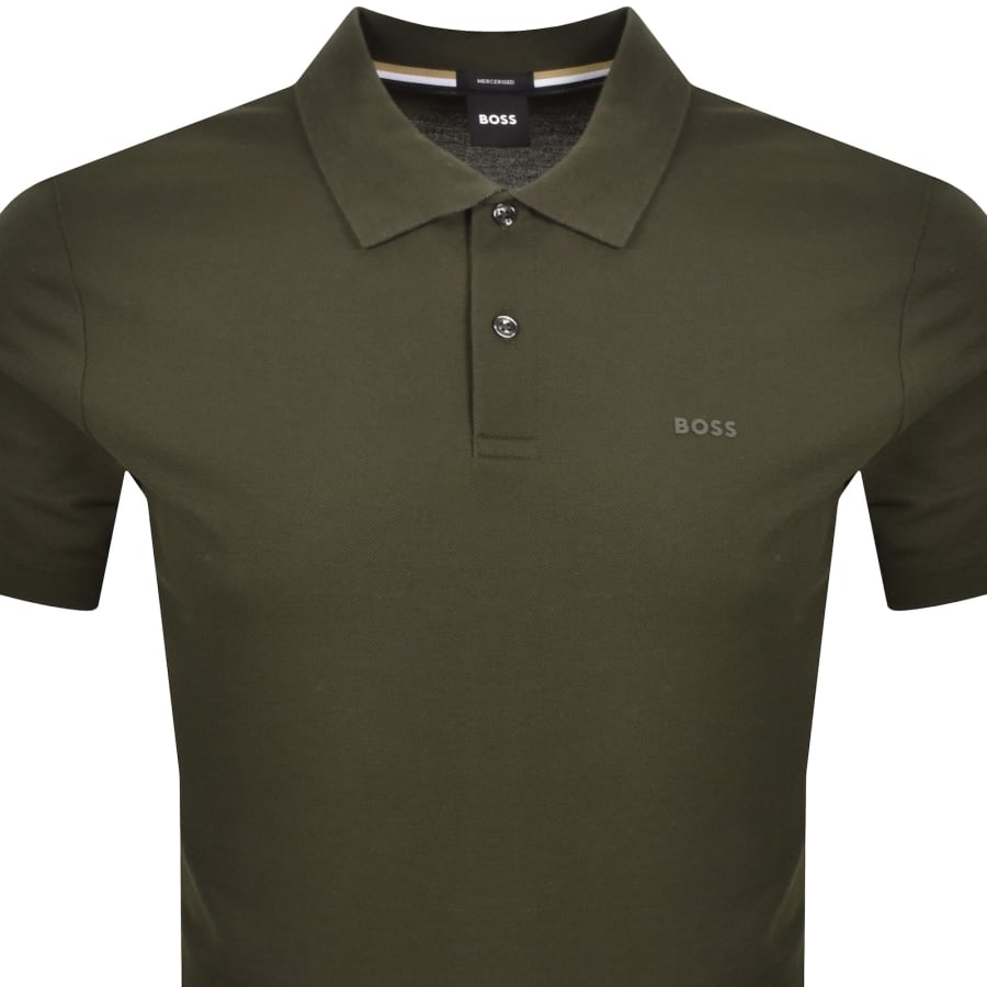Image number 2 for BOSS Parlay 147 Mercerised Polo Green