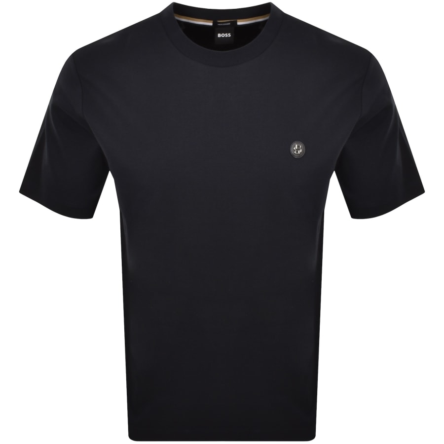 Image number 1 for BOSS Taut 1 Logo T Shirt Navy