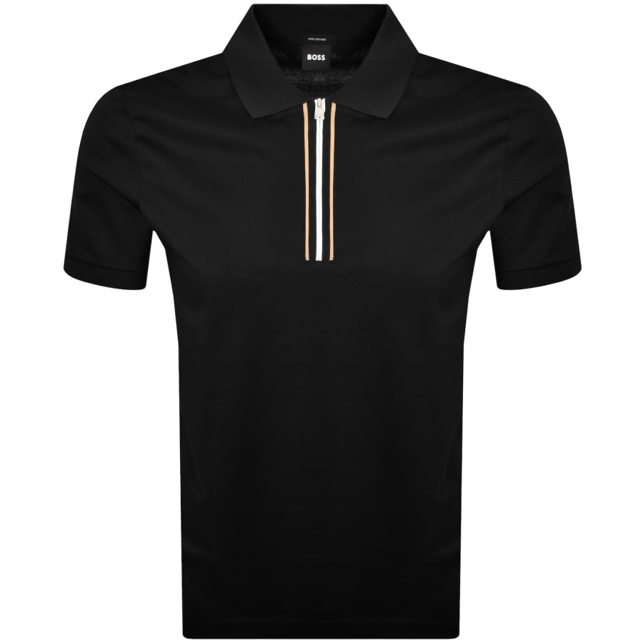 Image number 1 for BOSS H Paras 65 Polo T Shirt Black