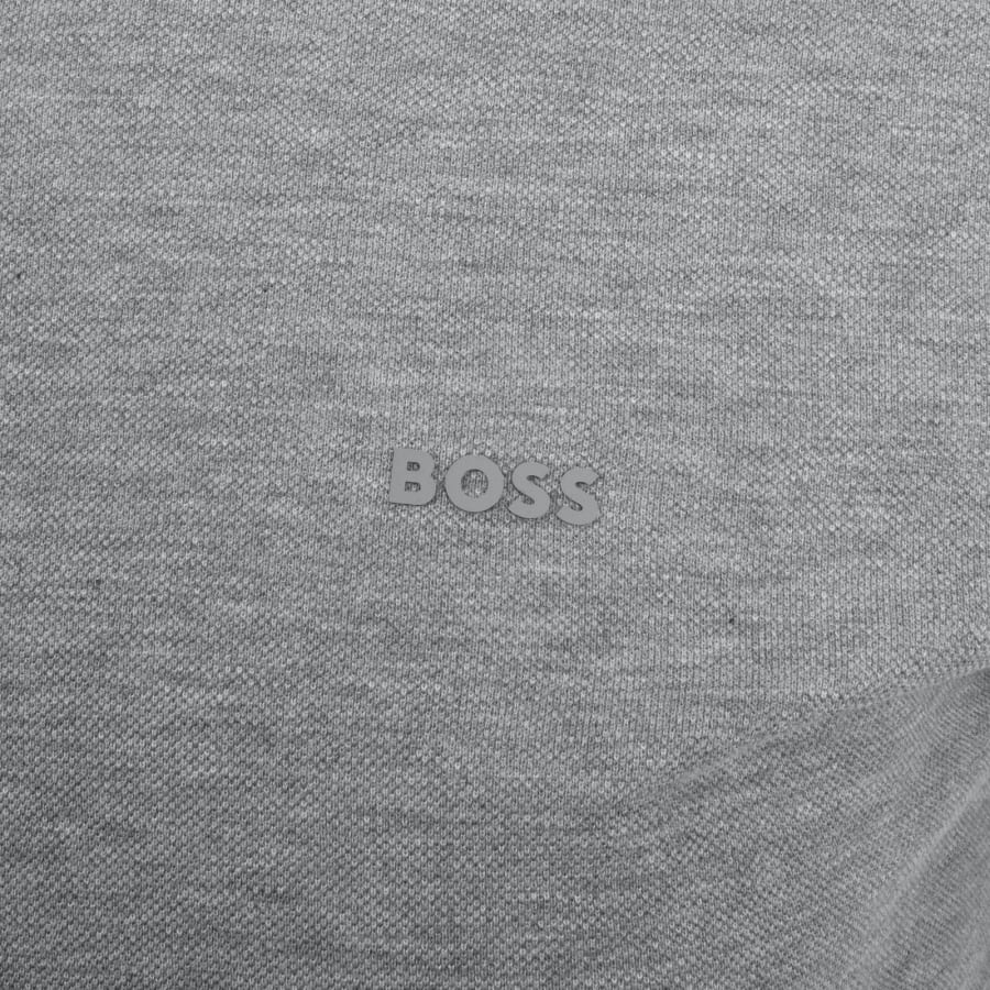 Image number 3 for BOSS Parlay 147 Mercerised Polo T Shirt Grey