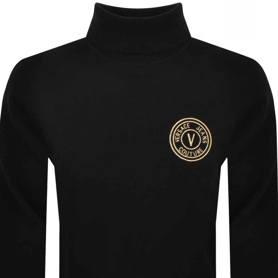 Image number 2 for Versace Jeans Couture Logo Jumper Black