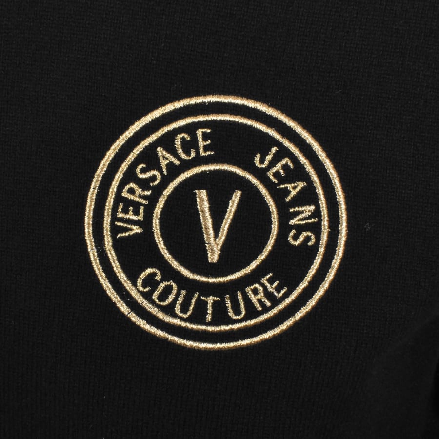 Image number 3 for Versace Jeans Couture Logo Jumper Black