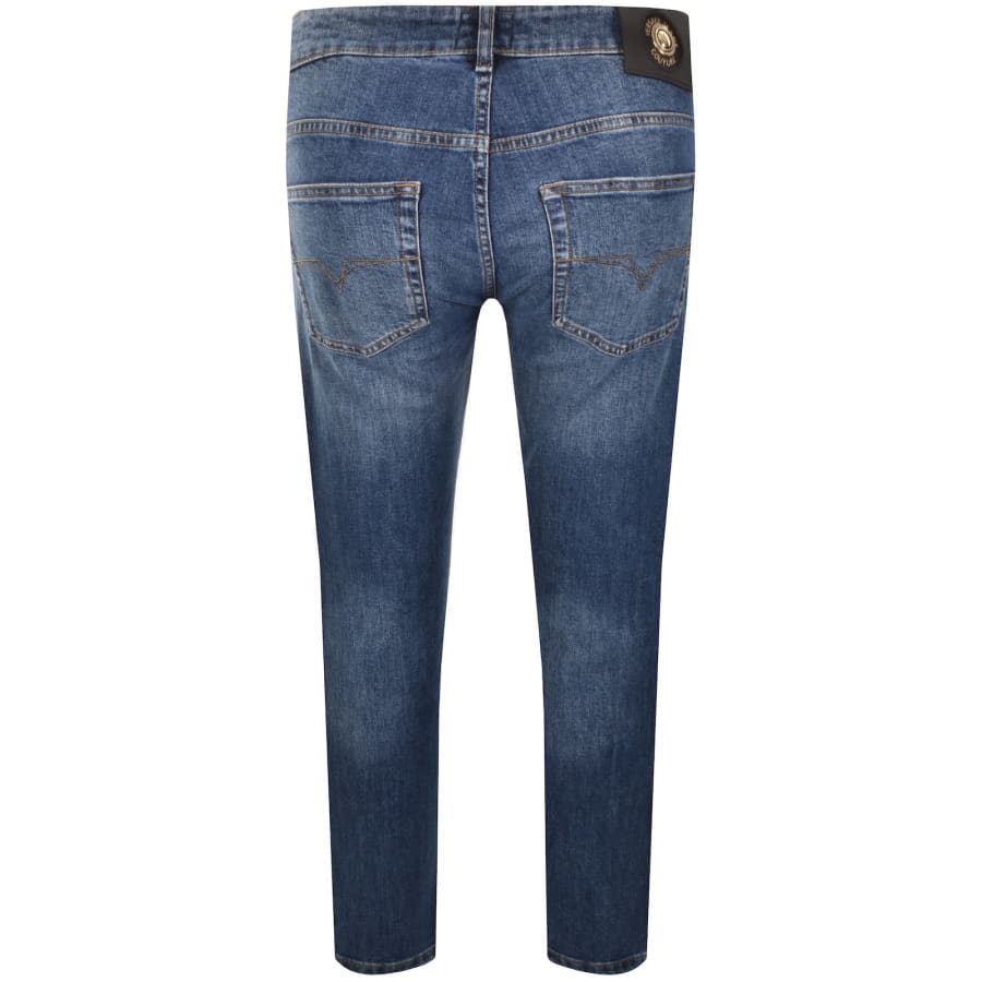 Image number 3 for Versace Jeans Couture Dundee Narrow Jeans Blue