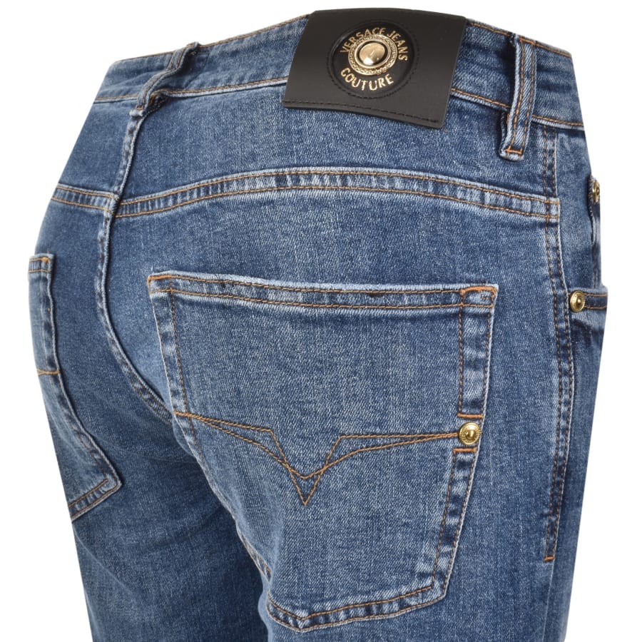 Image number 4 for Versace Jeans Couture Dundee Narrow Jeans Blue