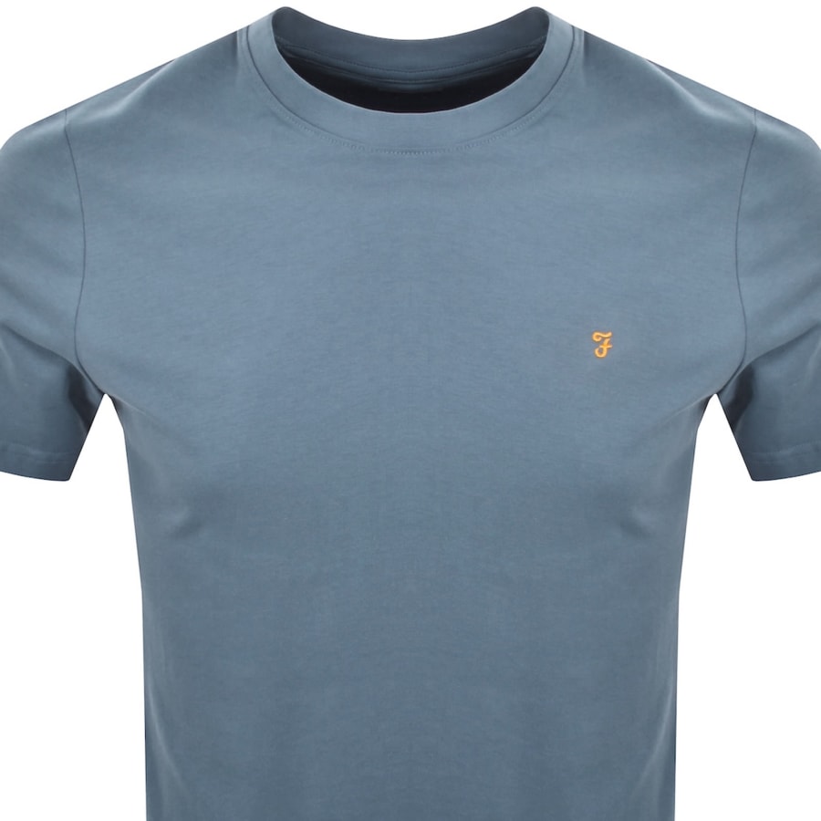 Image number 2 for Farah Vintage Danny T Shirt Blue