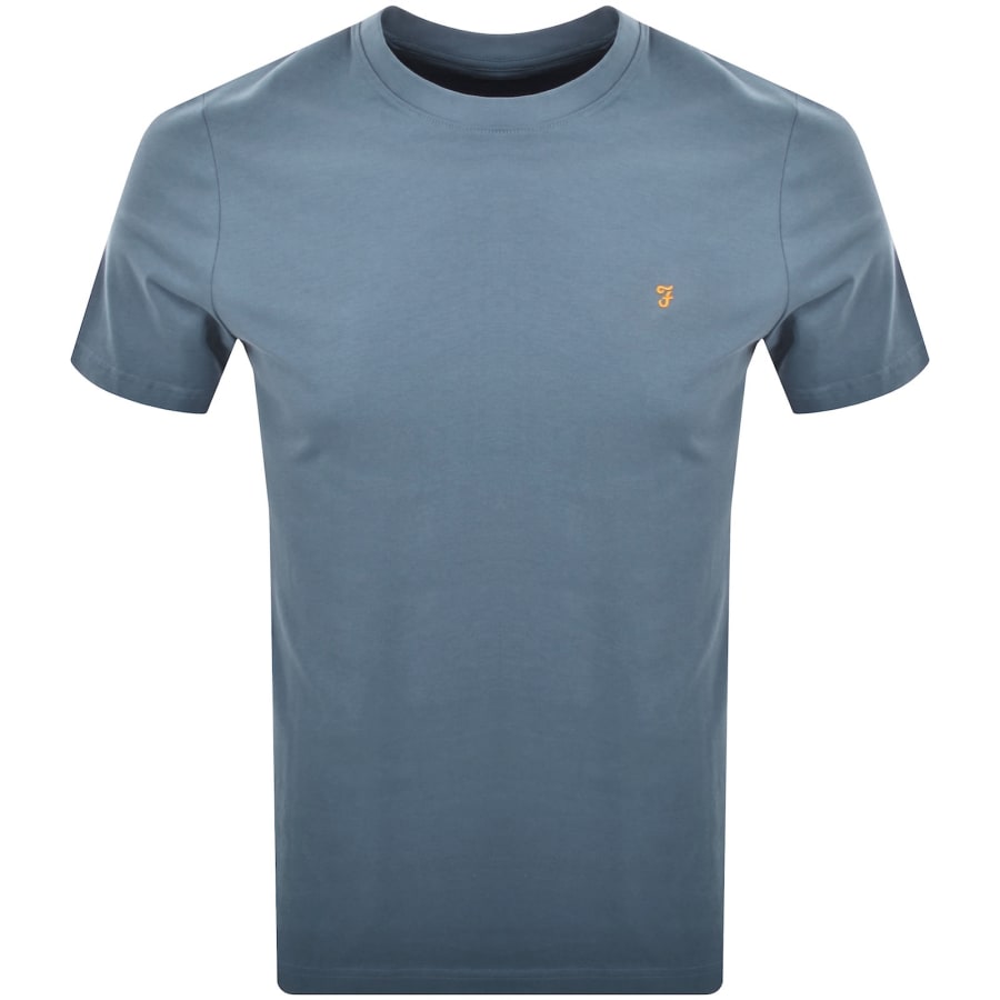 Image number 1 for Farah Vintage Danny T Shirt Blue