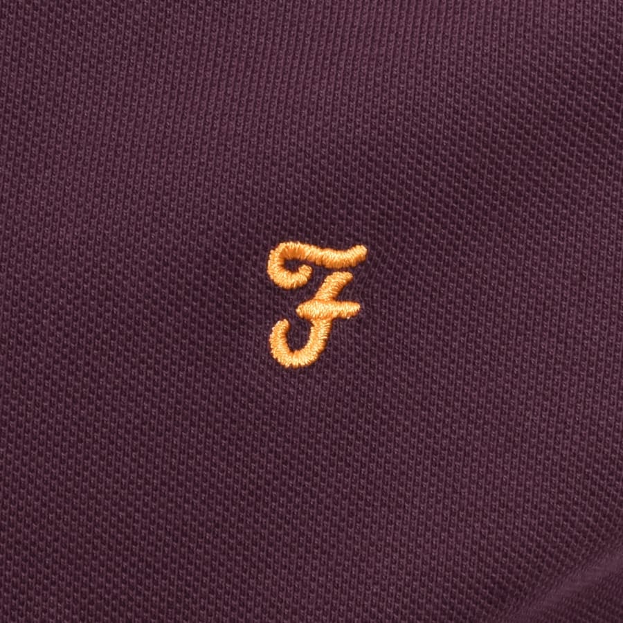 Image number 3 for Farah Blanes Polo T Shirt Burgundy
