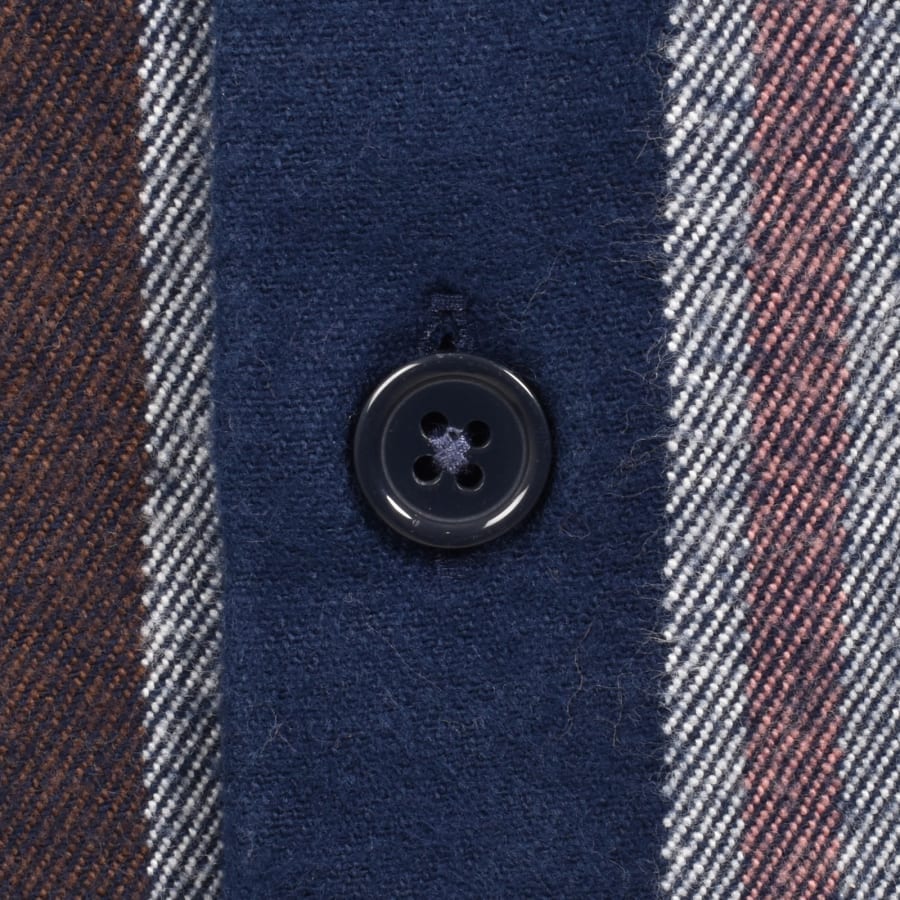 Image number 5 for Farah Joshua Stripe Shirt Blue