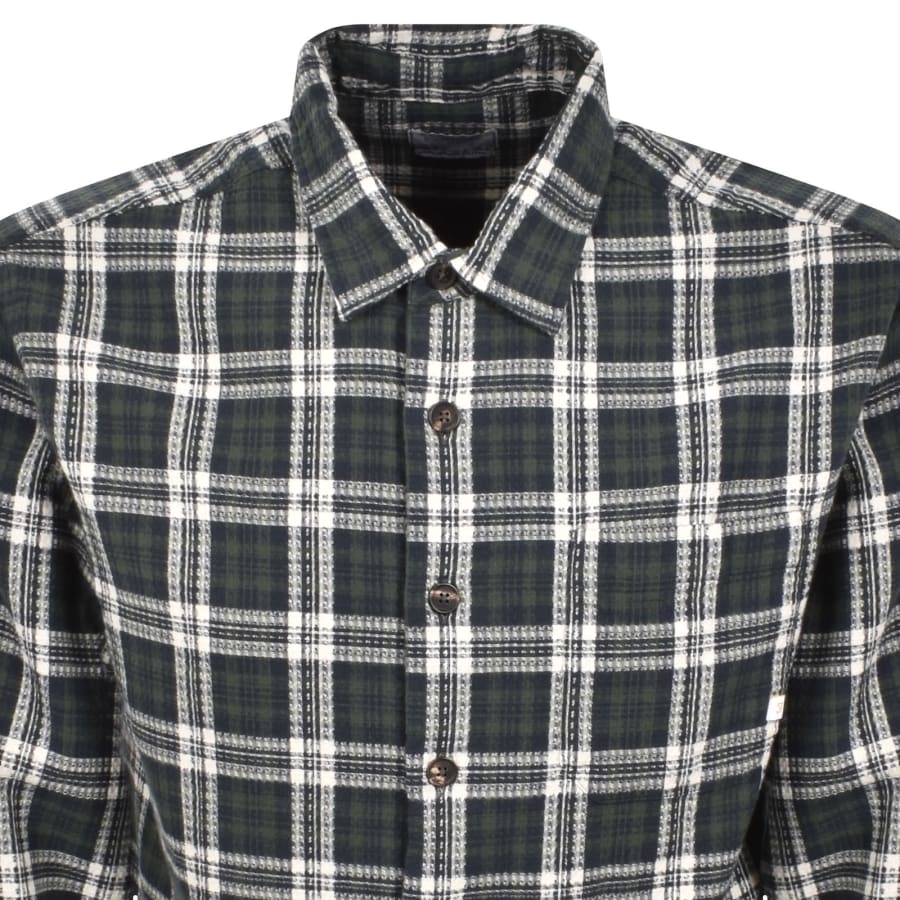 Image number 2 for Farah Hardaker Check Shirt Green