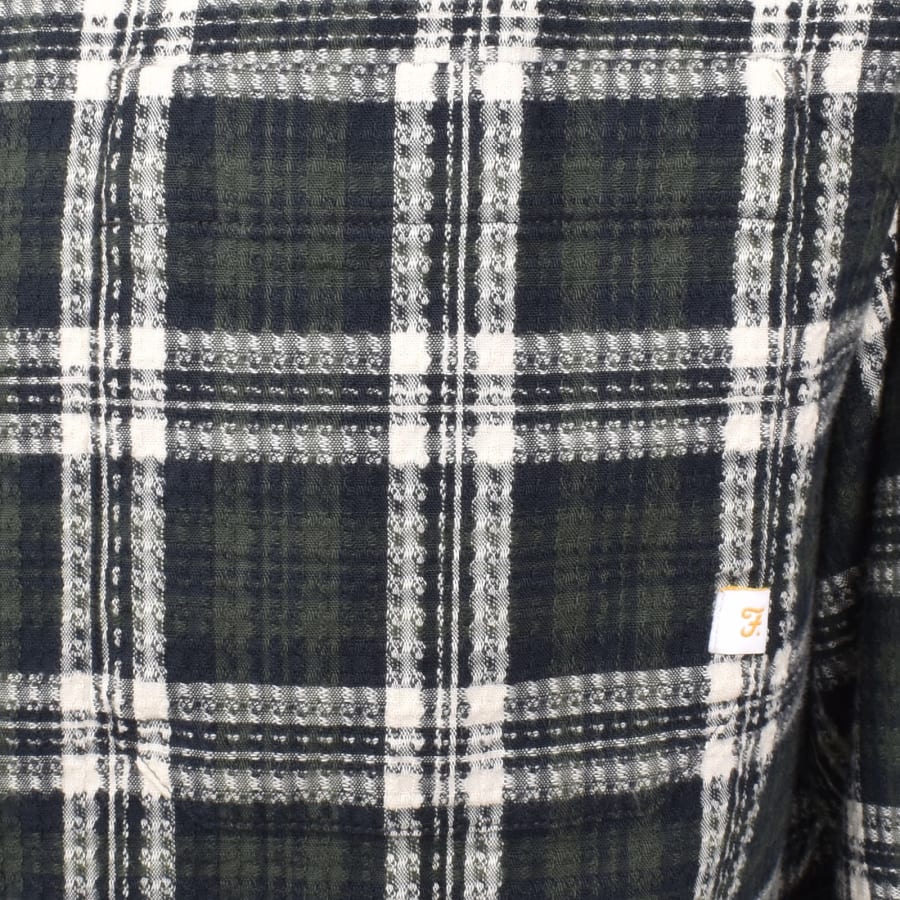 Image number 3 for Farah Hardaker Check Shirt Green