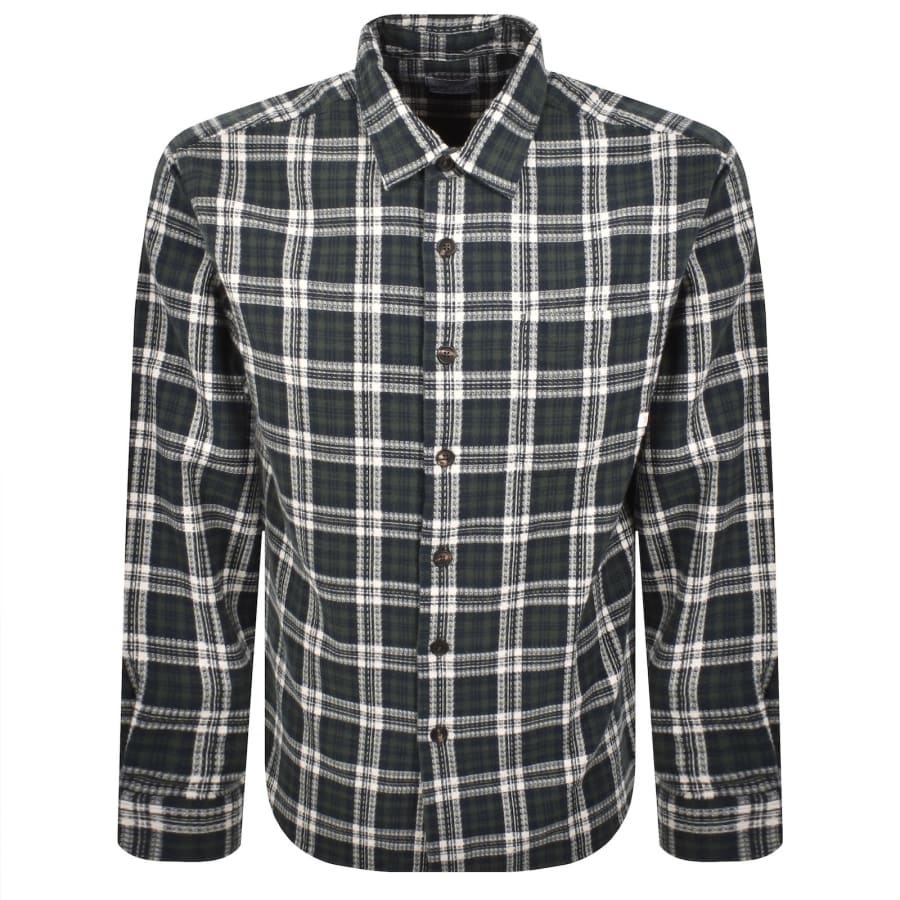 Image number 1 for Farah Hardaker Check Shirt Green