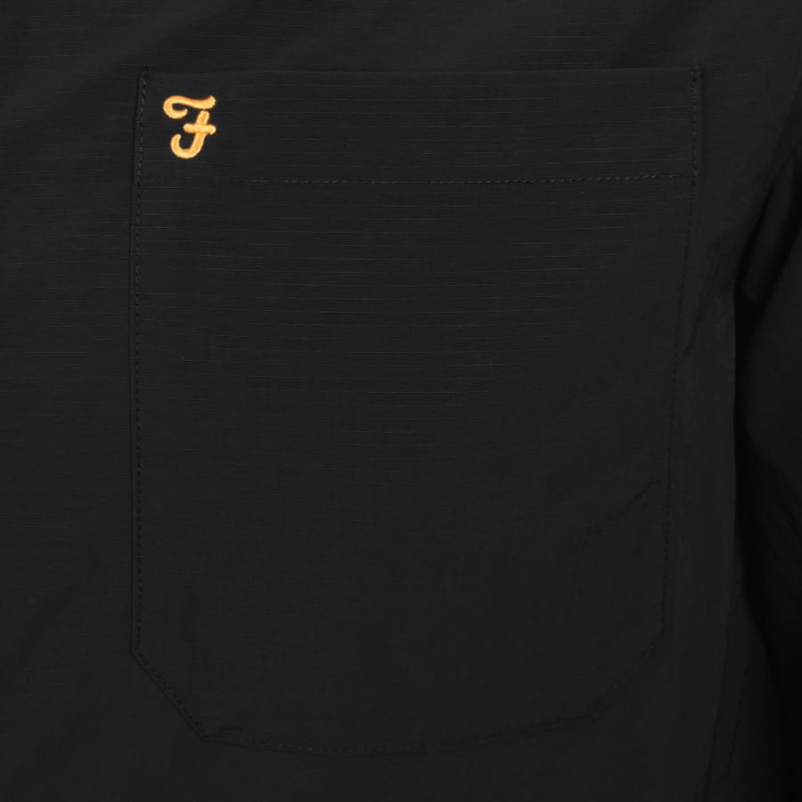 Image number 3 for Farah Fintoni Long Sleeve Overshirt Black