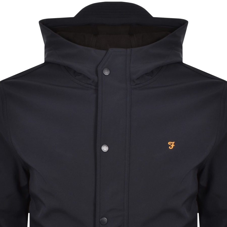 Image number 2 for Farah Brydon Softshell Jacket Navy