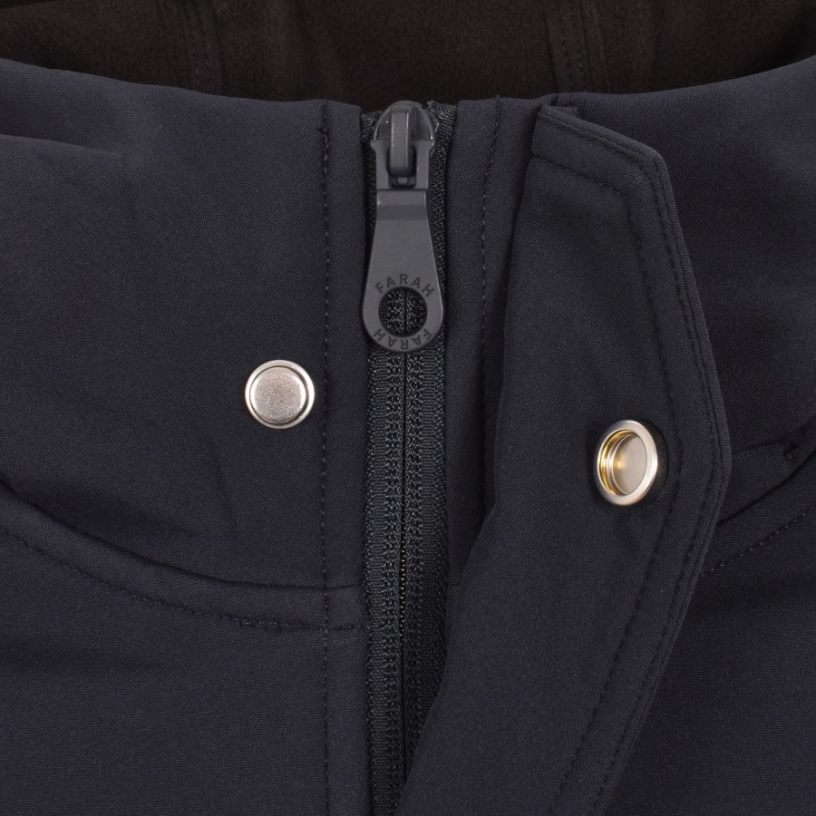 Image number 5 for Farah Brydon Softshell Jacket Navy