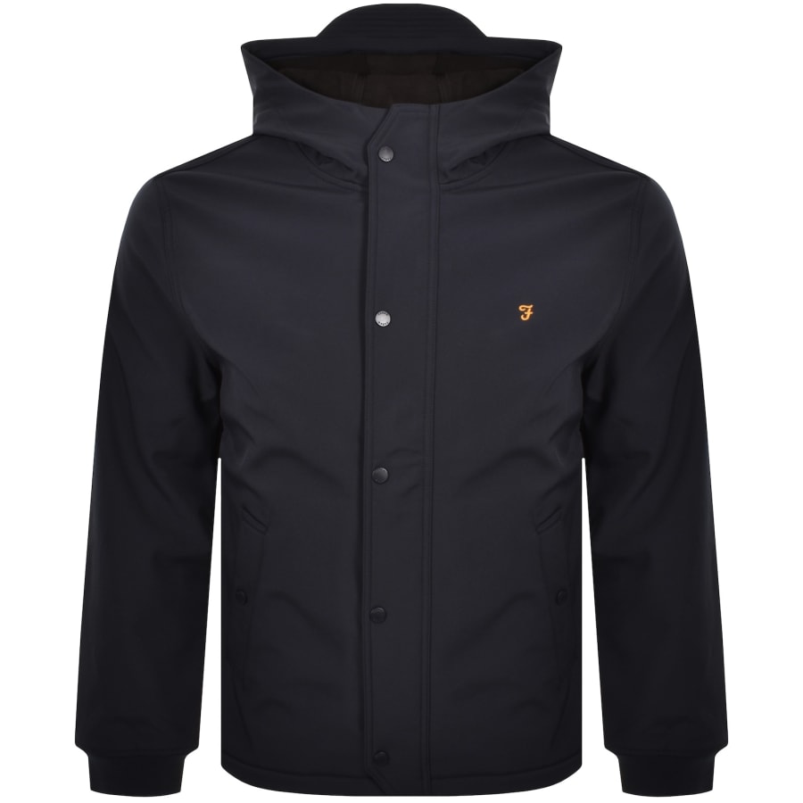 Image number 1 for Farah Brydon Softshell Jacket Navy