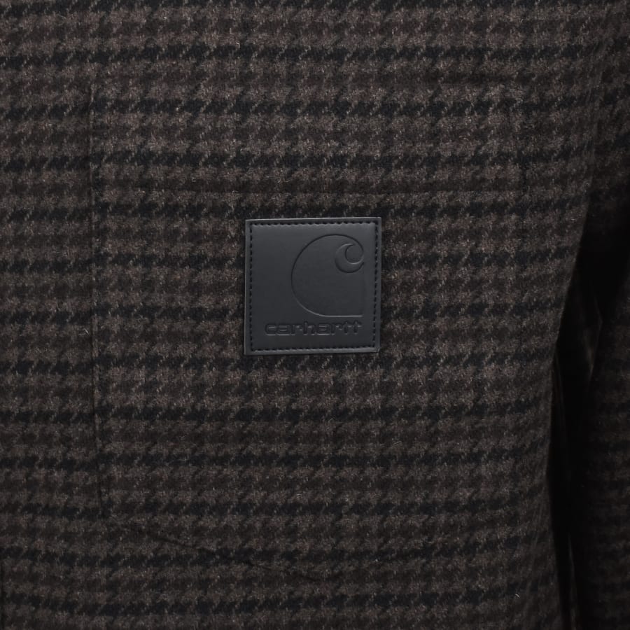 Image number 3 for Carhartt WIP Lowis Long Sleeve Shirt Brown
