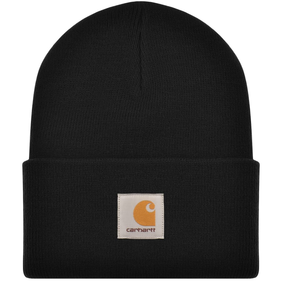 Image number 1 for Carhartt WIP Watch Beanie Hat Black