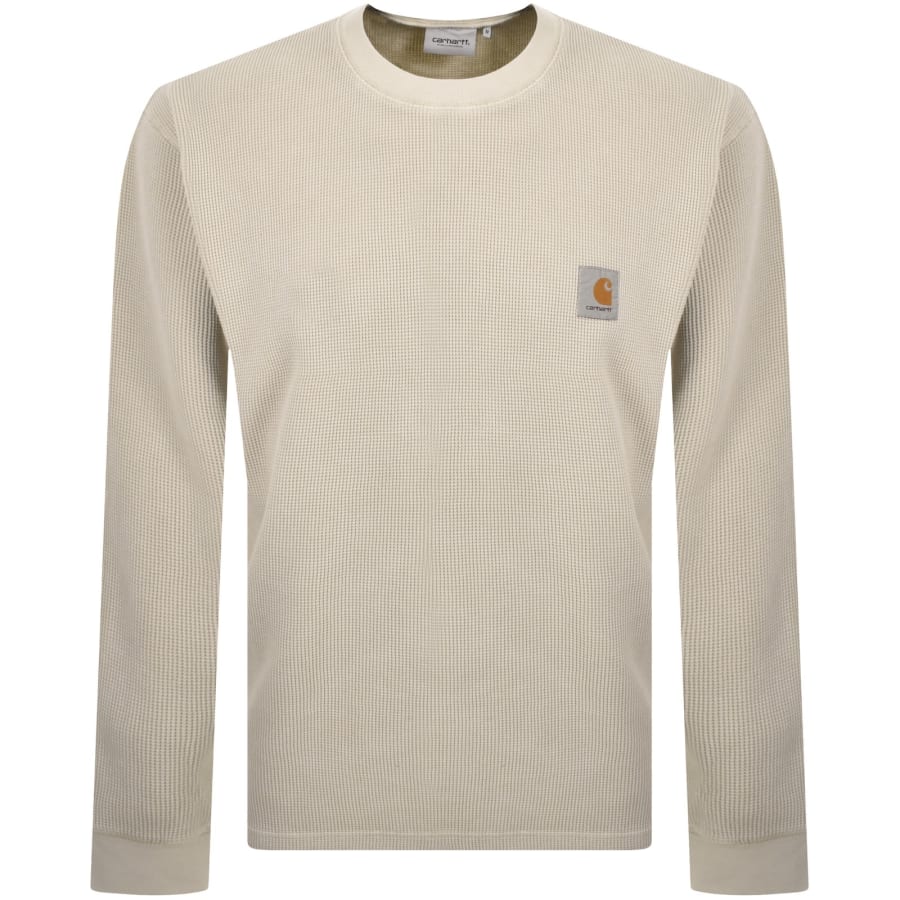 Image number 1 for Carhartt WIP Vista Waffle T Shirt Beige